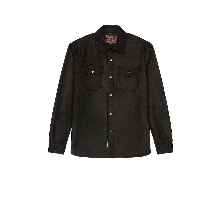 Schott CPO Wool Shirt in Black