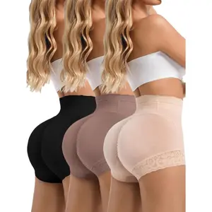 Butt Lifting Shapewear Shorts Set for Women with Hip Pads, High Waisted Body Shaper Panties Black,Brown, Tan summerwins
