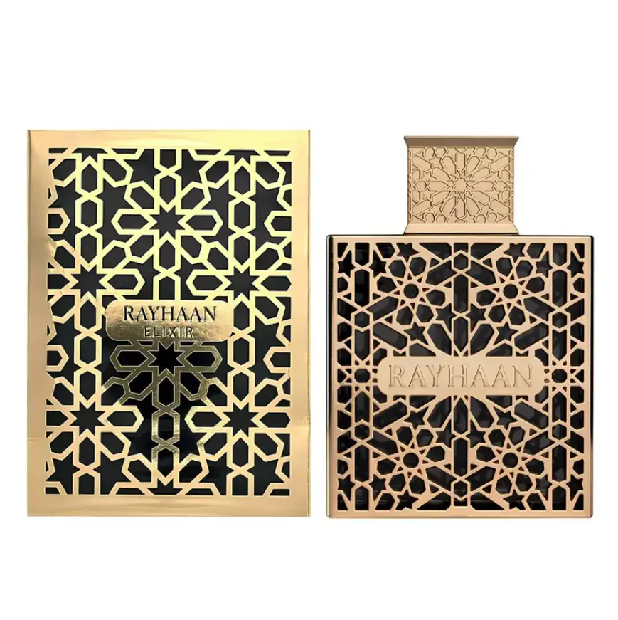 Rayhaan Elixir Eau de Parfum 3.4 oz | Sweet Aromatic Fragrance with Bergamot, Lavender, Honey & Vanilla | Long-Lasting Unisex Perfume
