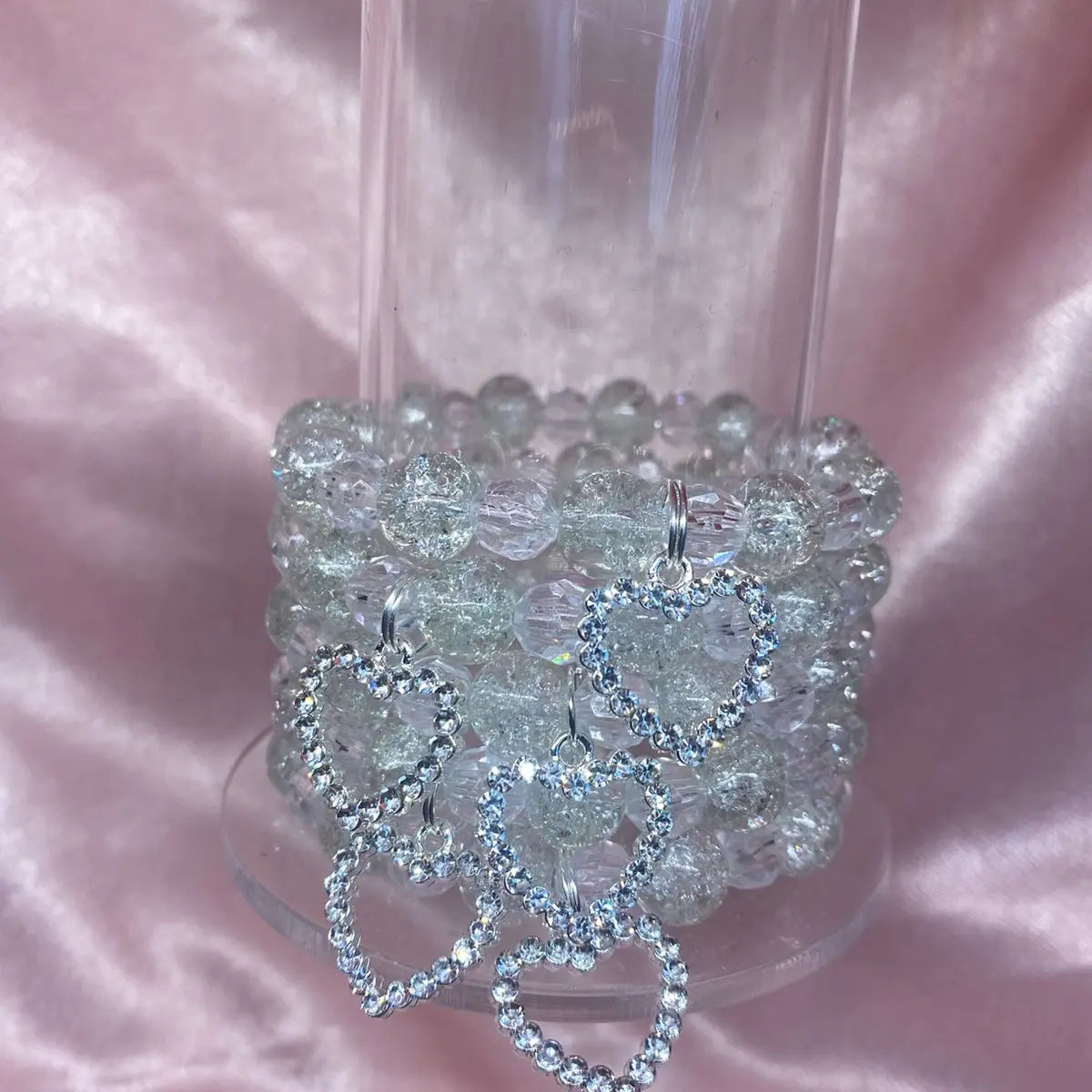 Heartthrob beaded bracelet (1)pc