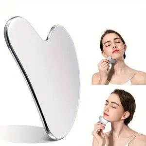 Premium Stainless Steel Gua Sha Facial Tool, Facial Care Tool, Durable Metal Massage Board for Face and Body, Includes Exquisite Gift Box