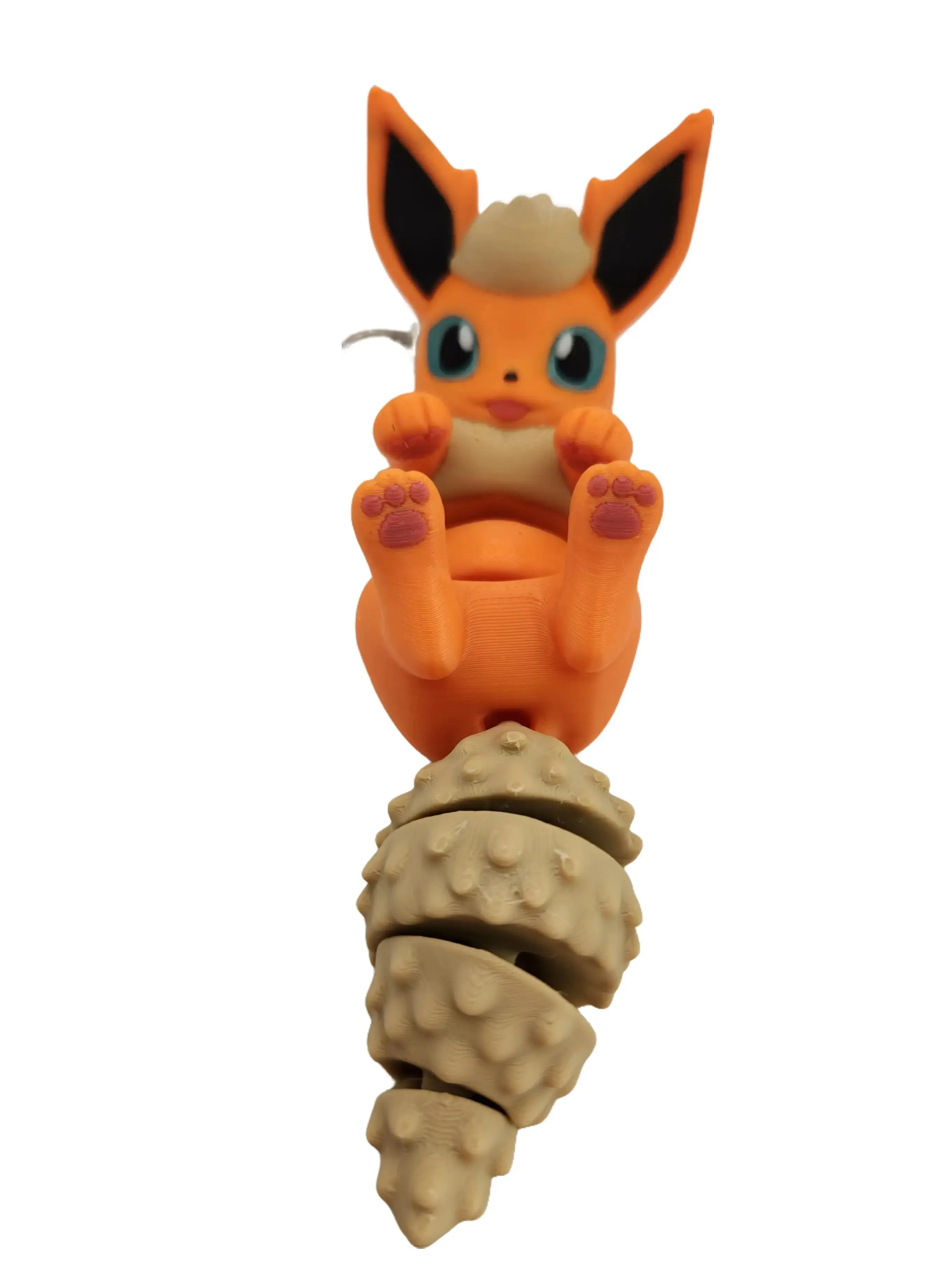 Flexi Flareon Keychain charm