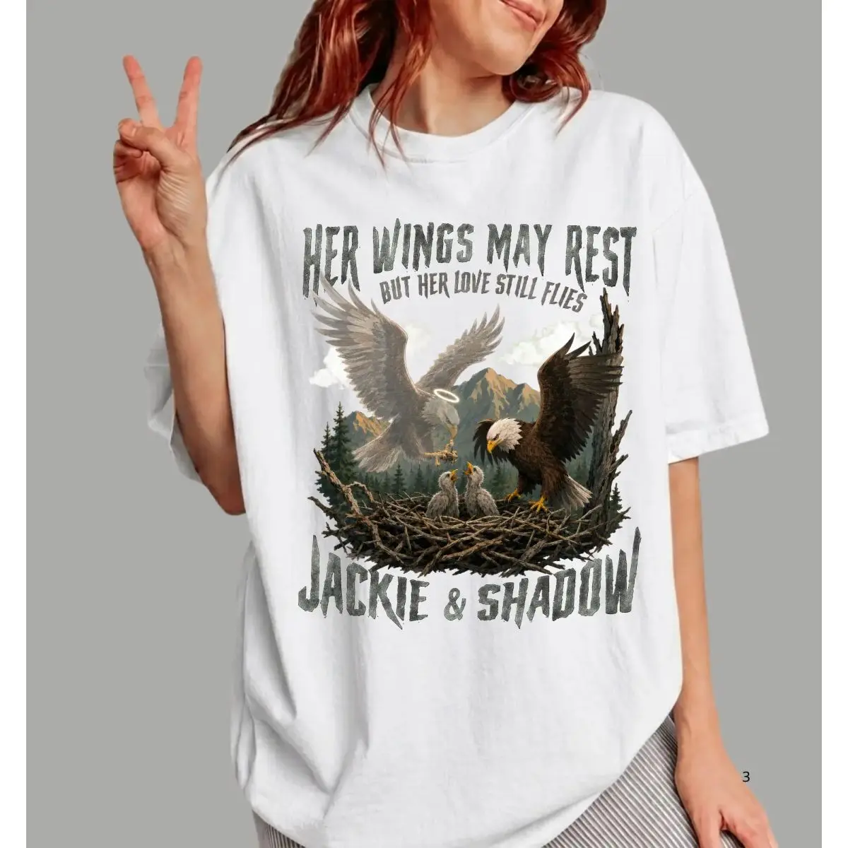 Jackie & Shadow Friends Of Big Bear Valley Shirt Sweatshirt Hoodie, Nature Lover Gift, Wildlife Enthusiast Shirt, Live Video Bald Eagles Madeline Looysen, Unisex Sweater Pullover Tee