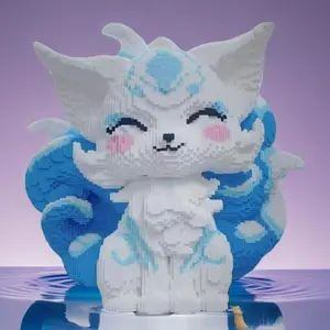 7085 Piece Large Nine-Tailed Fox Building Block Model, Creative DIY Toy Gift for Holidays & Birthdays, Perfect for Teens & Adults