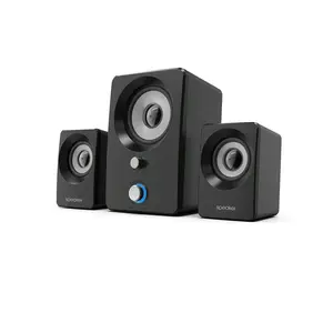 2.1 Stereo Speakers, USB Powered, Wireless And Wired Dual Modes For Added Convenience - Ldeal For Multimedia Laptops Or PC Computers - Perfect For Gifts, Music, Movies And Games, Black