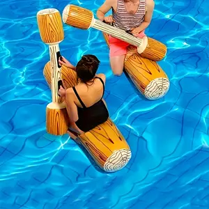 Inflatable Battle Raft for Adults - 2026 New Design Mixed Colors, Durable Swimming Pool and Beach Water Sports Toy for Group Games, Summer Parties, Lake Activities, Inflatable Pool Floaters