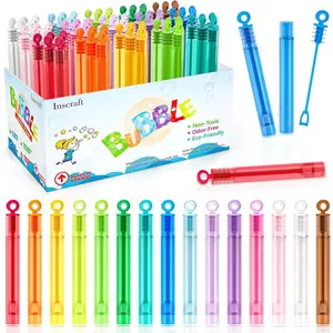 Bubble Wand, 90 Pack Mini Bubble Wands Bulk 15 Colors for Halloween, Summer Toys, Wedding, Outdoor Indoor Activity Use, Bubbles Party Favors, Gifts for Kids Toddlers
