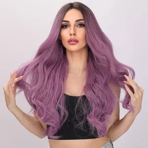 SMILCO/26-inch | Purple Loose Wave without Hair Bangs | SM5120 Synthetic Material Wigs Heat Resistant Wigs