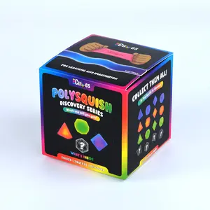 PolySquish MYSTERY Series – Squishy Collectible Geometric Toy – Mystery Sensory Fidget for Stress Relief, STEM Learning & Tactile Play – 16 to Collect with Rare Variants