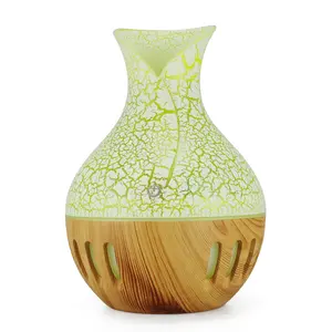 Creative Crack Vase Humidifier USB Wood Grain Desktop Aromatherapy Diffuser Mini for Home Office