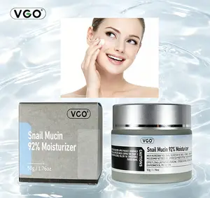 VGO 92% Snail Mucin Moisturizer Serum 50g/1.76oz - Daily & Evening Hydrate for All Skin Types, Antioxidant Power, Elasticity Repair, Restore Moisture & Radiance