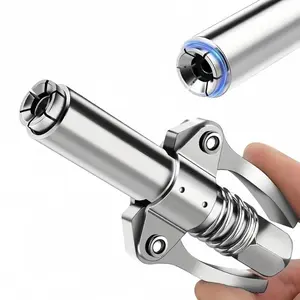 12,000 PSI High Pressure Grease Nozzle Fittings,Compatible With All 1/8" NPT Grease Guns,Grease Joint Fittings,Grease Gun Coupler,For greasing all machinery and equipment filling.