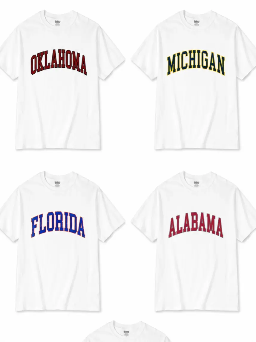 Vintage Varsity College T Shirt White Comfy T Shirt