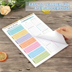 Magnetic Meal Planner for Busy Families – Weekly Menu & Grocery List Pad