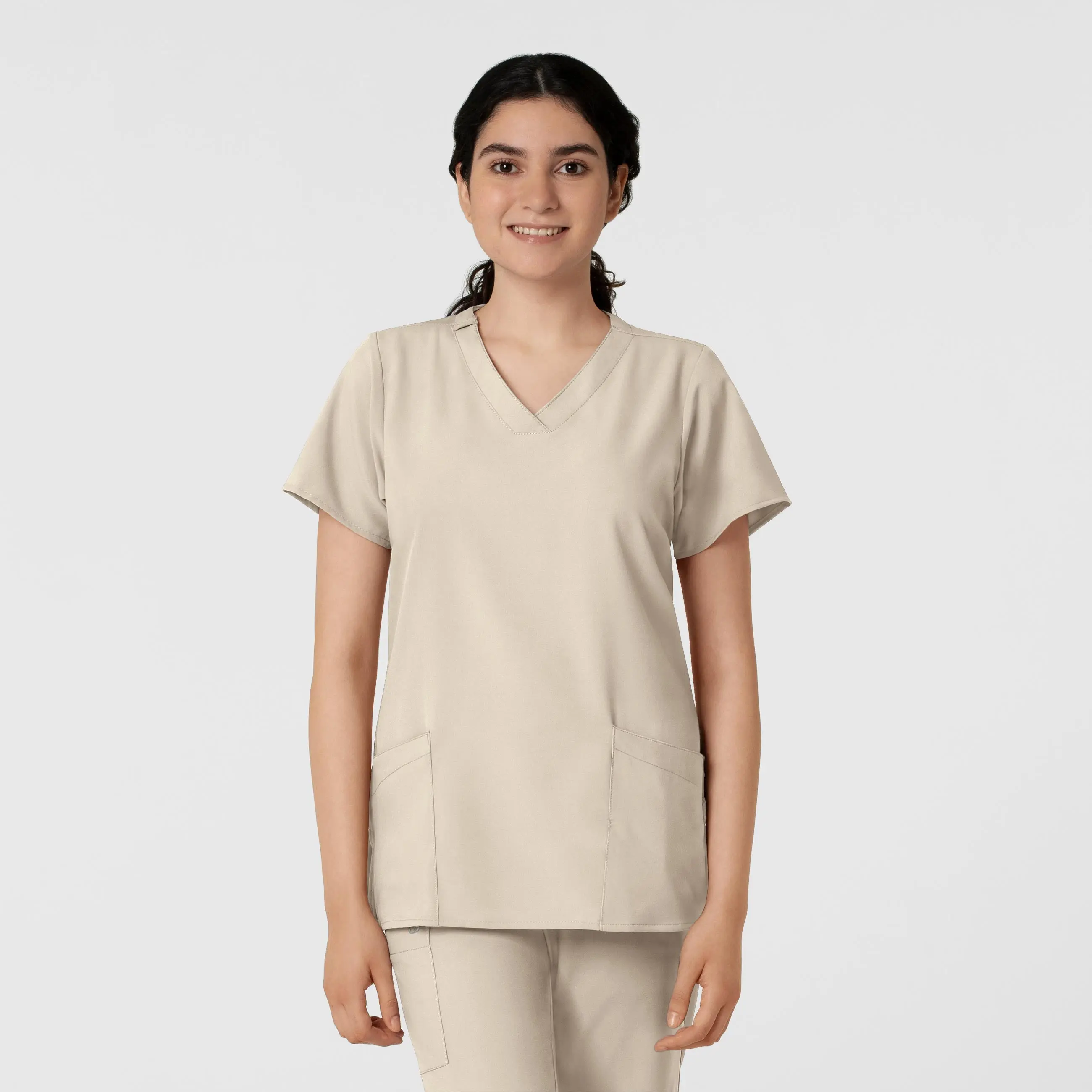 Wink W123 Women's Basic V-Neck Scrub Top