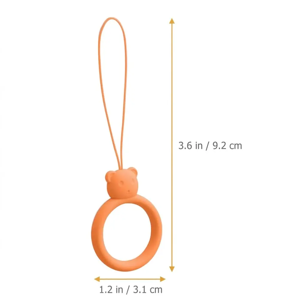 Silicone Phone Lanyard Wrist Strap, Anti-Loss Cell Phone Ring Holder for Hand, Universal Stretchy Phone Hand Strap for Walking and Shopping
