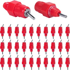 30 Pack Automatic Chicken Poultry Waterer Nipple Drinkers Chicken Duck Screw Style.