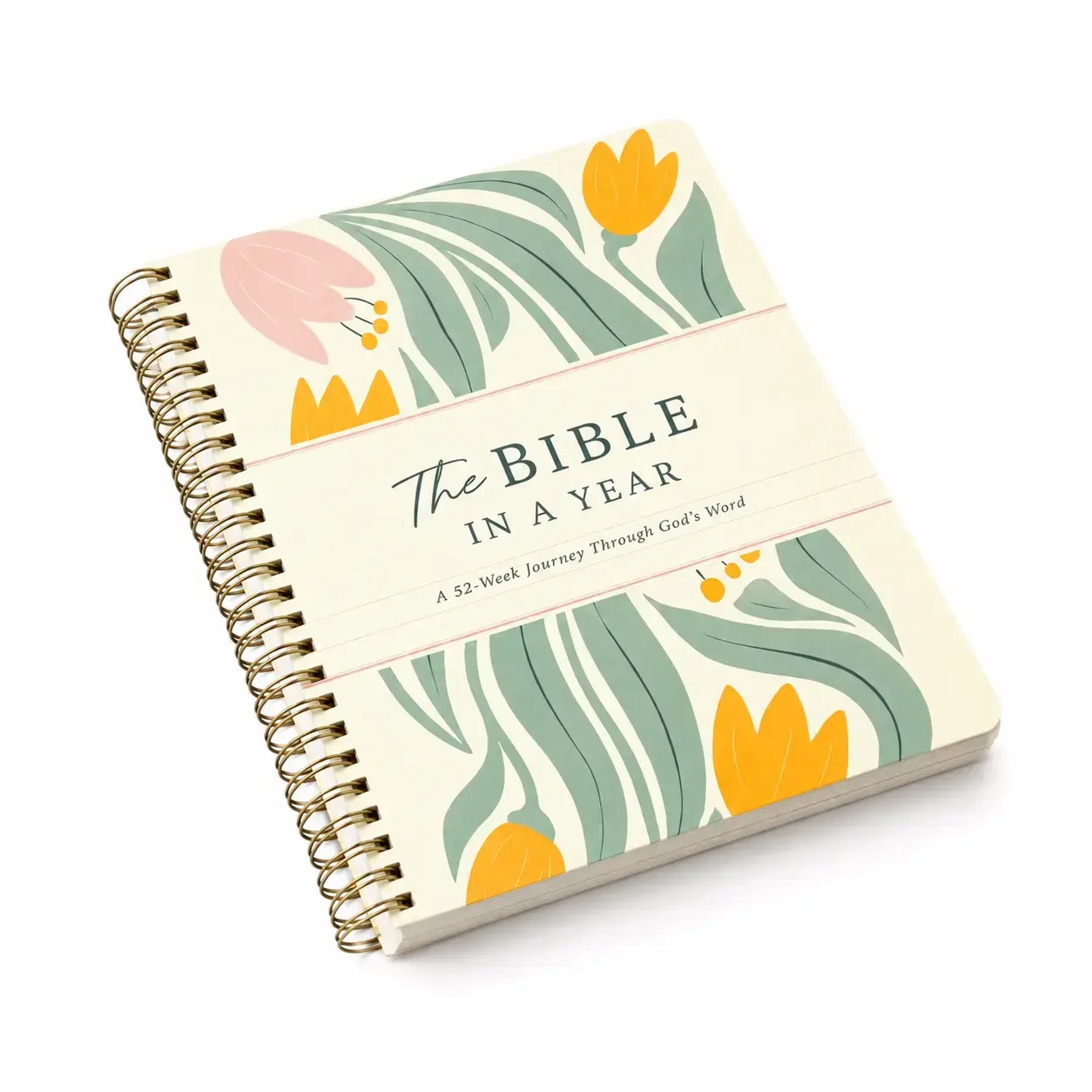 Bible In A Year Notebook, 52-Week Bible Reading Tool with Practical Guidance for God's Word Journey (Office Stationery Supplies)