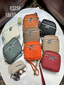 2026 New Leather Mini Wallet for Women, Genuine Cowhide Coin Purse, Dual Zipper Storage Bag, Multi-Functional Handbag, Small Items Organizer, Wallet Wristlet