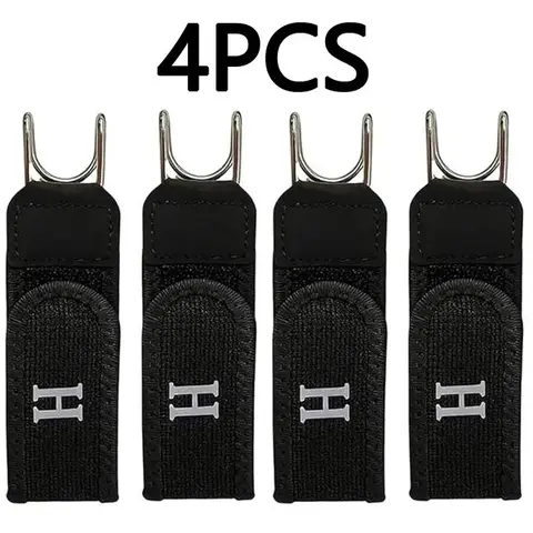 4-Piece Buckleless Belts Set - Metal Hook Elastic Band, Hole-Free Invisible Design Adjustable Side Waist Tie Belt, Essential for Every Occasion Outdoor/Work/Party Gift Accessory