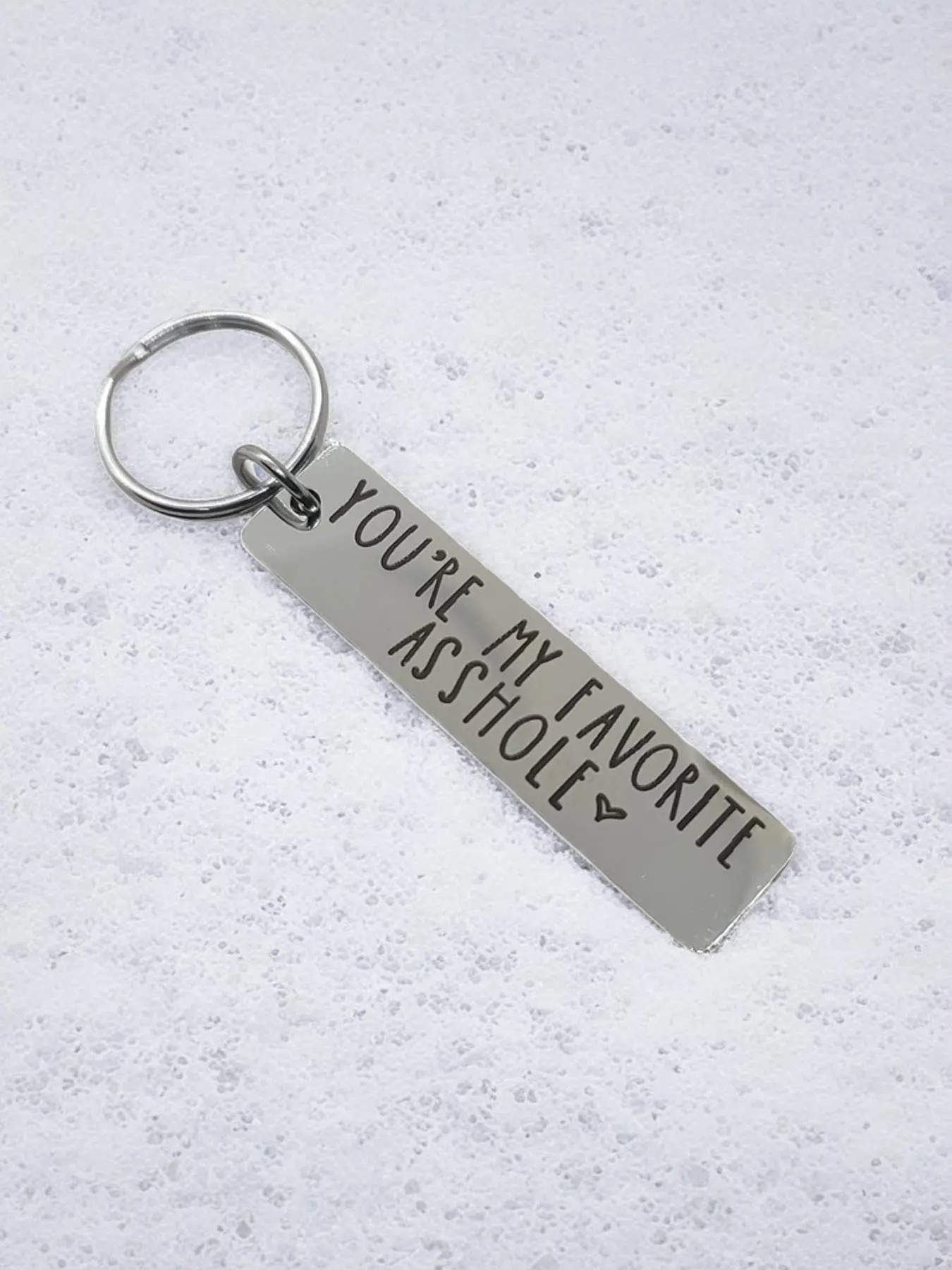 1pc Funny Keychain For Couple, "You Have My Heart" Stainless Steel Keychain For Husband and Wife, Perfect Birthday, Christmas, New Year, Valentine's Day Gift, Stylish Keychain