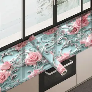 1PC, patterned PVC wallpaper, Peel And Stick Wallpaper Designs, desktop sticker, suitable for cabinets, countertops, walls, living room, kitchen, bathroom, bedroom, stairs, dormitory decor, easy to cut and paste, easy to clean and splice, peel and paste