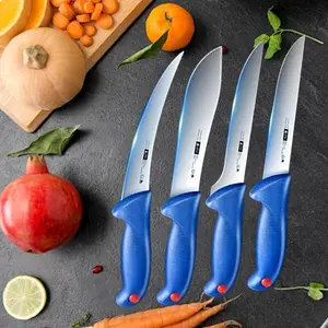 4-Piece Stainless Steel Kitchen Knife Set, Steak Knives Set, Multi-Functional Cutting Carving & Slicing Knives for Meat Fish Vegetables Fruits, New Year Festival Use