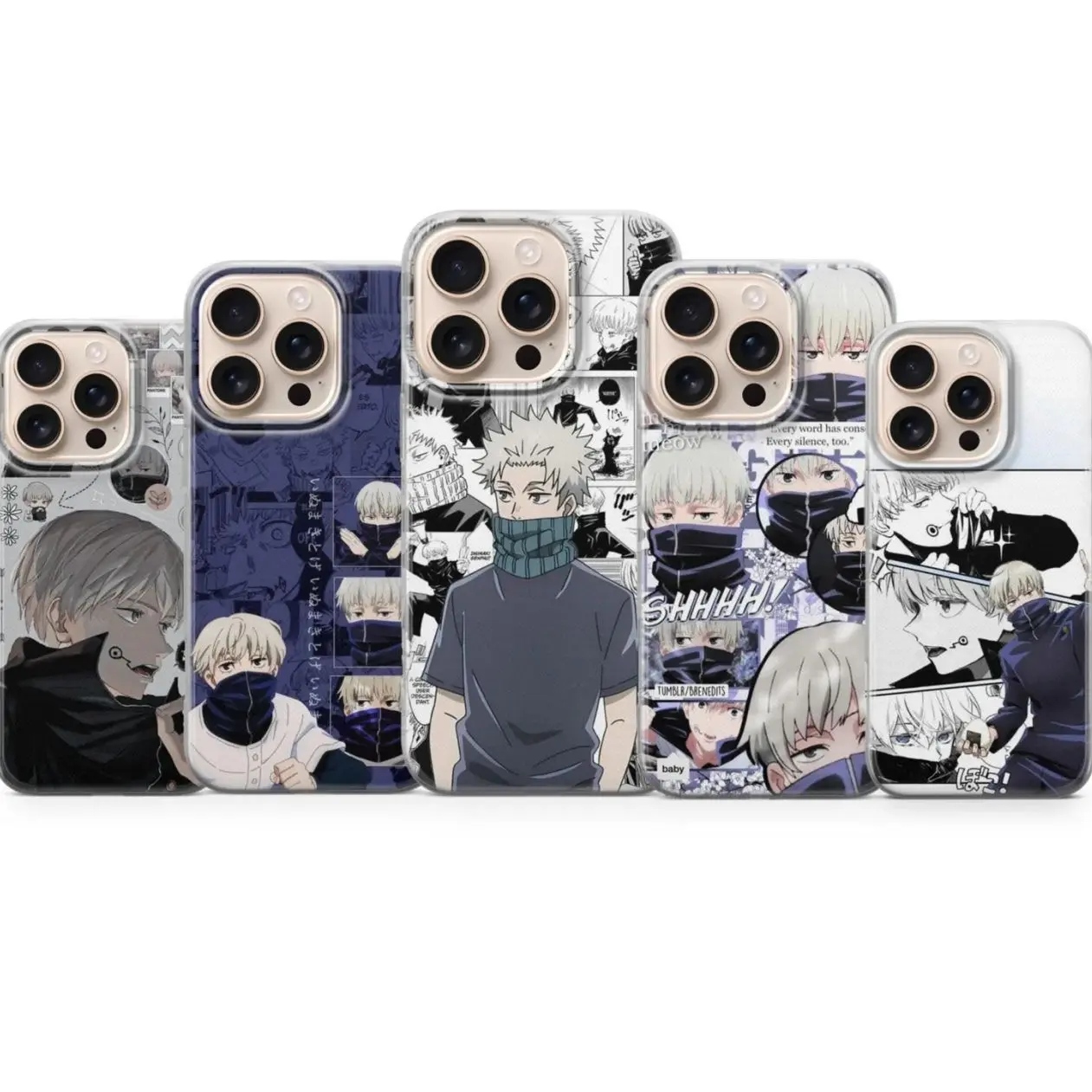 5 Styles Toge Inumaki Anime Tough Phone Case | Jujutsu Kaisen Manga Case for iPhone & Samsung
