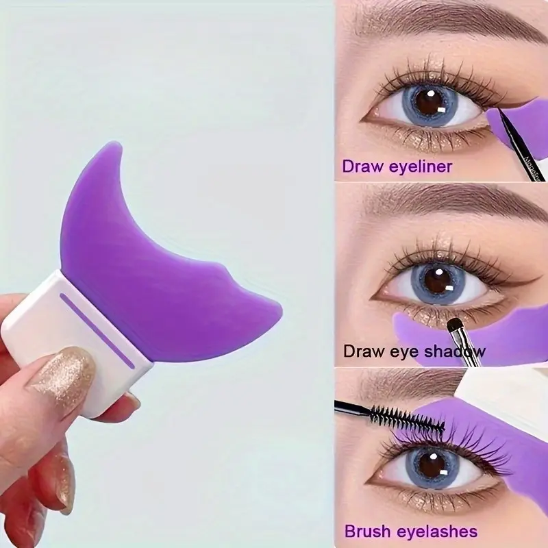 Eyeliner Smudge Guard Tool, Eyeliner Guide, Easy Application Eyeshadow Applicator, Multi-Functional Makeup Beauty Aid for Beginners, Single Pack, Cosmetic Makeup Tool
