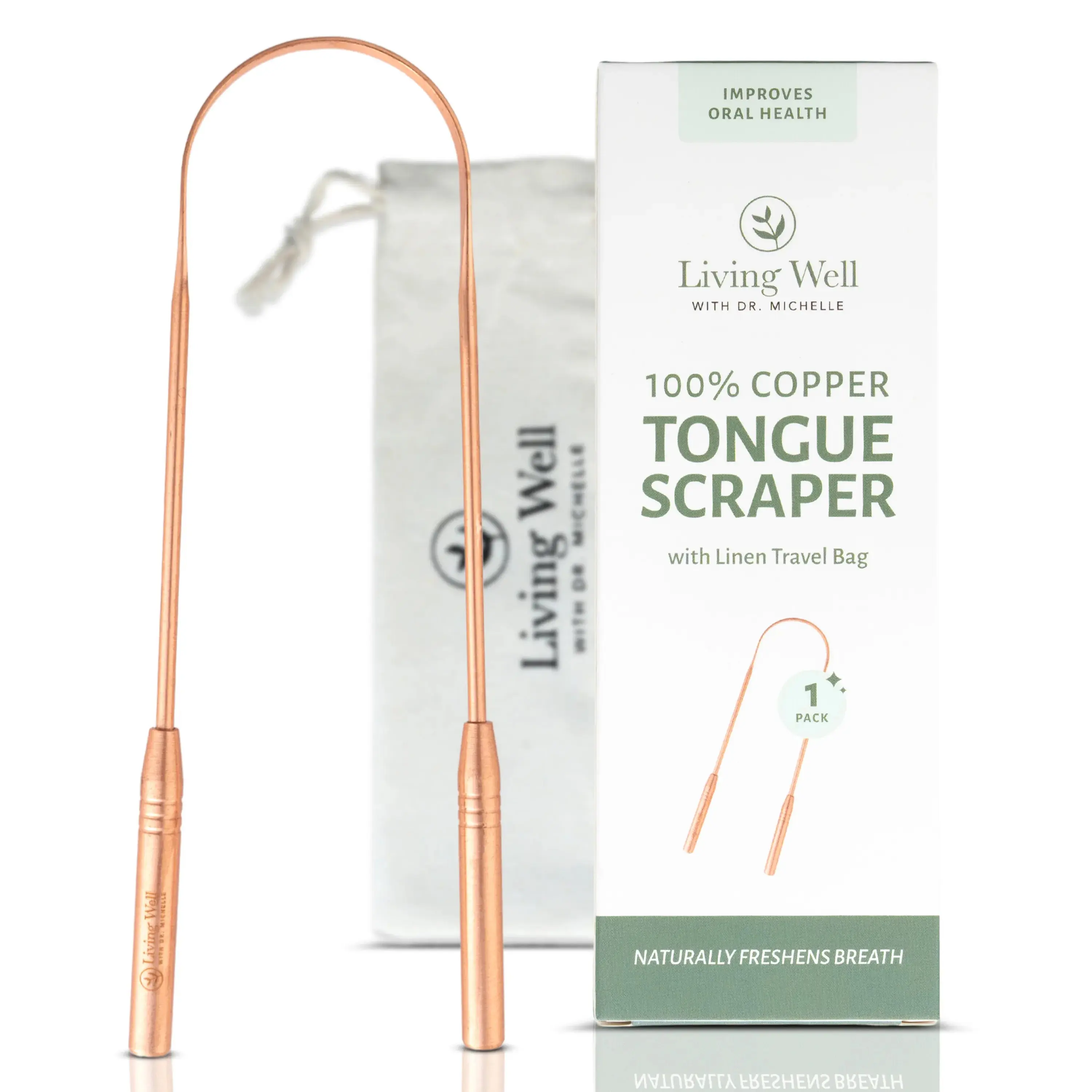 Copper Tongue Scraper
