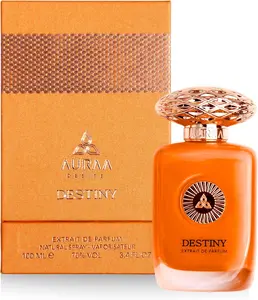 Auraa Desire Destiny Extrait De Parfum For Men & Women 100ml Natural Spray Orange Bottle -Floral & Oriental Aromas