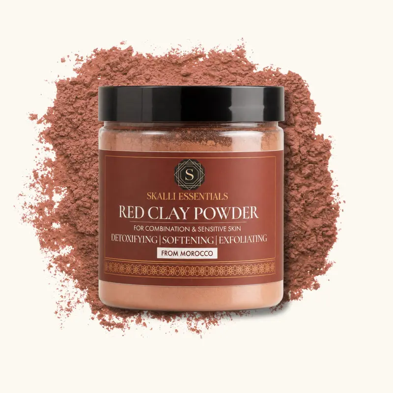 Pure Moroccan Red Clay for Combination and Sensitive Skin