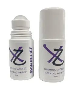 XZ Skin Relief for eczema, psoriasis, acne, dry skin: 60ml Roll-On - All Vegan & No Preservatives, Detergents, Colors, or Synthetic Chemicals