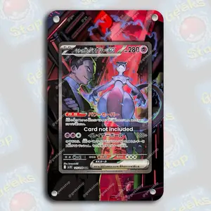 Team Rocket Mewtwo ex SAR Extended Art Display for Card