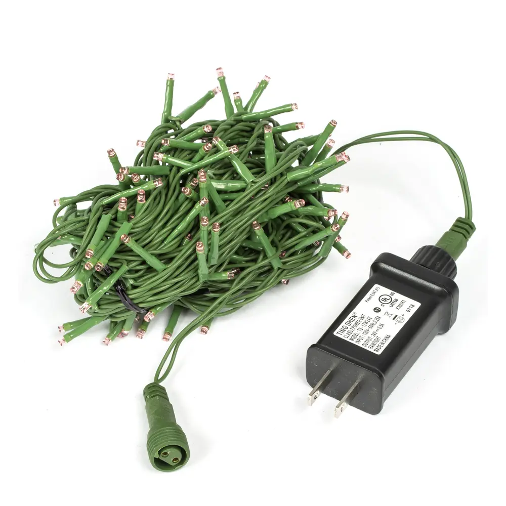 212 MAIN X17G250 LED Cluster Christmas Lights Set, 144 LEDS, 24 ft Green Wire, Pink Holiday Lights, Festive Home Decoration, Room Decorations