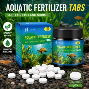 100-Count Aquarium Plant Root Tabs Fertilizer - Slow-Release for Freshwater Plants, Safe for Fish & Shrimp, Tap Water Conditioner