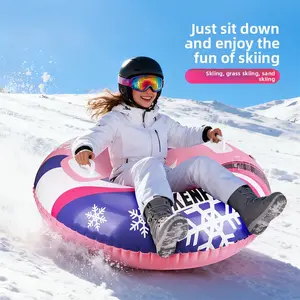 Outdoor sports Winter inflatable ski ring Outdoor portable anti-rollover snowboard Children's grass skiing drag ring Cross-border spot