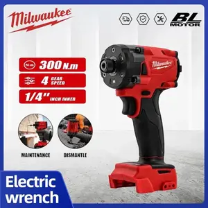 Milwaukee Cordless Impact Driver 18V Lithium Battery Brushless High Torque Electric Drill