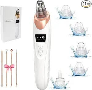 Professional-Grade Pore Cleansing Device - 5-Level Adjustable Suction with Interchangeable Attachments for Deep Facial Cleansing and Blackhead Removal