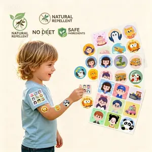 Mosquito Repellent Patches - for Kids & Adults Shaped Badges with Essential Oils, DEET-Free & Natural Bug Protection for Travel, Camping & Outdoor Play