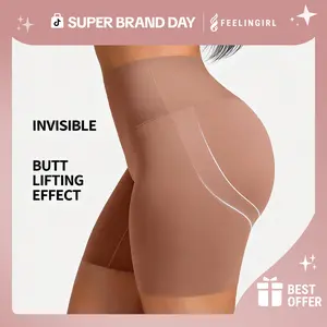FeelinGirl Stay-In-Place Seamless Light-Shaping Shorts - Light Tummy Control & Butt Lifting  Shapewear Super Brand Day