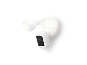 Ring Floodlight Cam Pro Wired, Outdoor Camera with Bird’s Eye View and 3D Motion Detection - White Ring Floodlight Cam Pro Wired, Outdoor Camera with Bird’s Eye View and 3D Motion Detection - White
