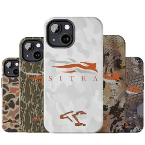 Vintage Sitka Waterfowl Camouflage Phone Case, Ol School Camo Duck Hunting Aesthetic For iPhone 17 16 15 14 13 12 11 8 X, Durable Accessories, Outdoor, Unique Accessories