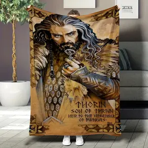 Batman Costume City Night Scene Themed Blanket, Nap Blanket, Home Essential Blanket, Best Valentine's Day Gift