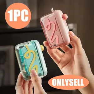 Automatic Floss Dispenser Box, Dental Floss, Multi-Dopamine Design, Portable High-Aesthetic Mini Oral Travel Toothpick Holder, Safe for Outdoor Use