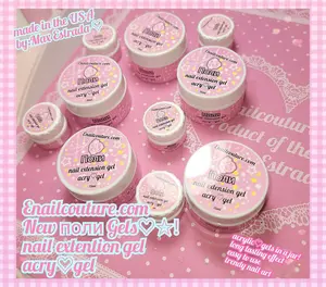 Acry GelNail Extension Gel  acrygel  Poly Extension Gel Nail Clear Glitter Nude Pink Builder Gel for Nails Professional DIY Nail Art French