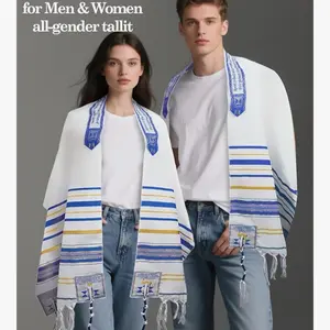 Blessed Unisex Tallit Prayer Shawl for Modest Fashion, Prayer Attire Use