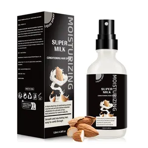 Super Milk Conditioner Hair Spray with Collagen Detangler, Super Milk Conditioning Hair Primer, Wig Milk Spray, Softening Moisturizing Hair Care, Anti Frizzy Dry Hair, Leave-In Conditioner Spray (120ML/4.06Fl.oz)
