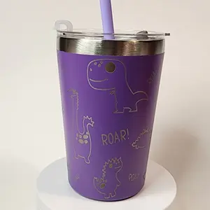 Kids Dinosaur Tumbler Bottle Drinkware Water Bottles Sturdy Cup Reusable Portable Mug