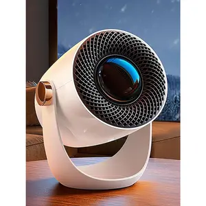 Graphene Space Heater, Small Portable Electric Heater for Indoor Use with Hot Airflow, 10X Safe &  Protection, 120? Tilt Adjustment to Surround Heat for Office Bedroom, White